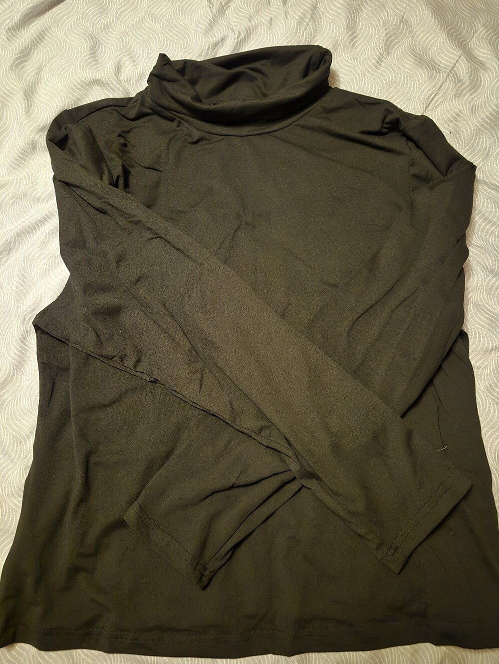 Shein Curve Black Turtleneck Long Sleeve Top 4XL